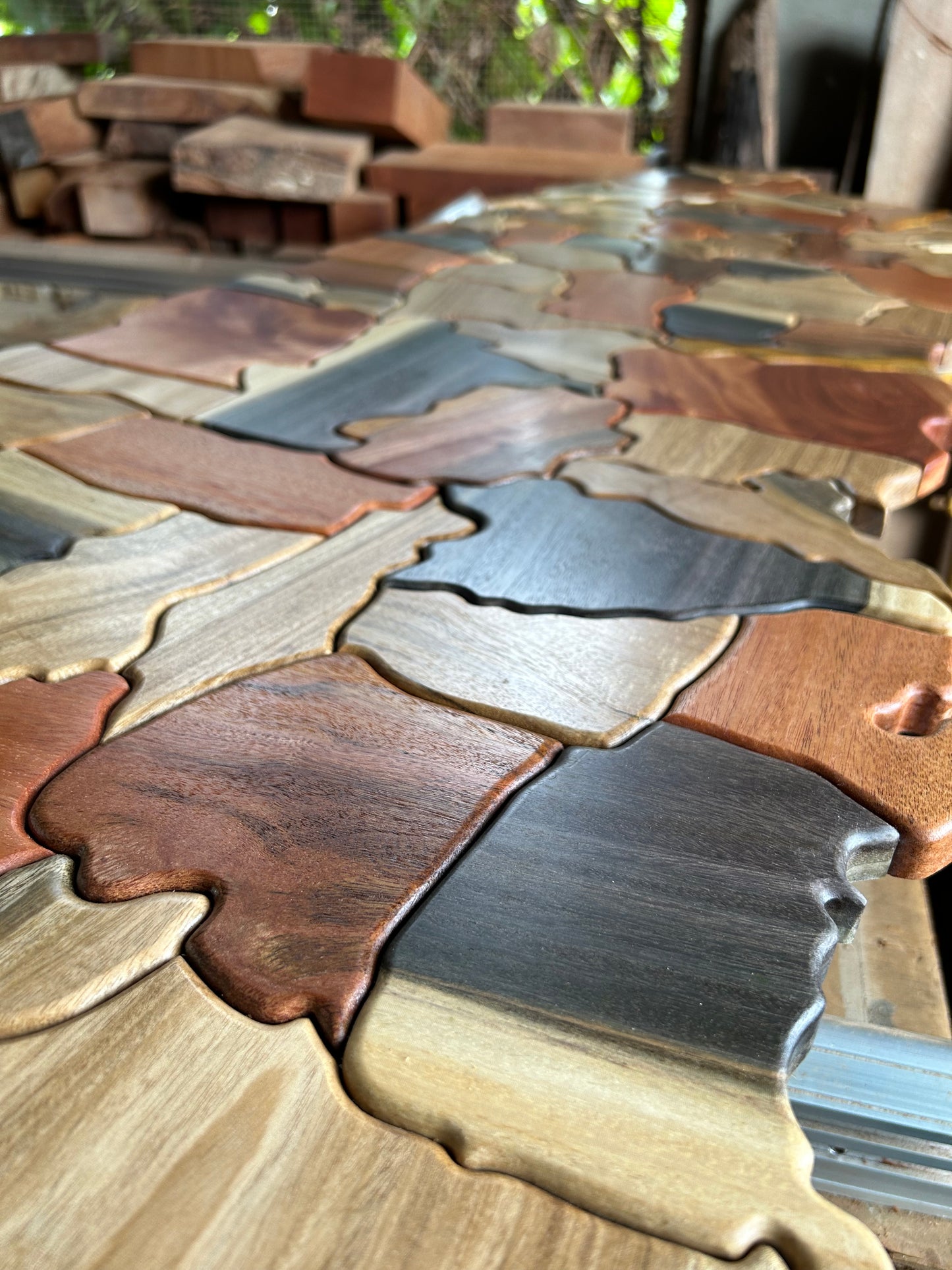 ❗️Rifa❗️: Mapa PR 3’ ft en 5 maderas nativas