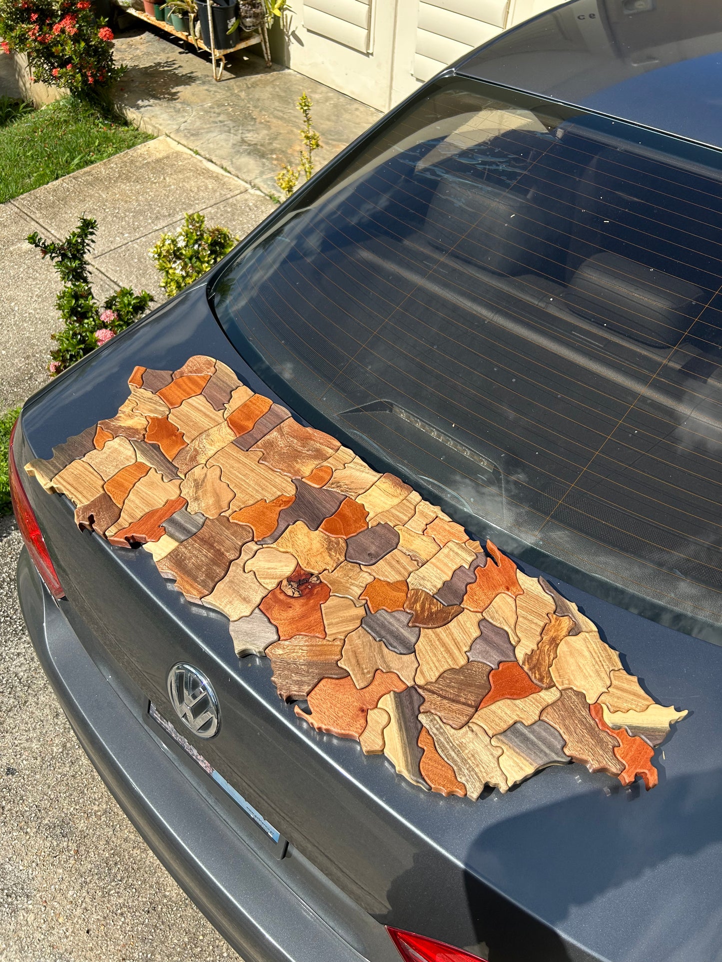 ❗️Rifa❗️: Mapa PR 3’ ft en 5 maderas nativas